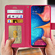 Avis Avizar Housse Samsung Galaxy A20e Étui Folio Portefeuille Soft Touch Support Vidéo rose