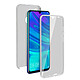 Avizar Coque Huawei P Smart 2019/Honor 10 Lite Protection bi-matière Transparent - Revêtement Avant en Silicone Gel et Arrière en Polycarbonate, Transparent