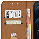 Avizar Étui Apple iPhone 12 Pro Max Protection avec Porte-carte Fonction Support marron pas cher