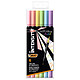 BIC Pack durable 6 feutres INTENSITY BRUSH 2 en 1 PASTEL Double pointe Crayon feutre