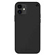 Muvit Coque pour iPhone 12 Mini RECYCLETEK Souple Noir Coque recyclable faite à partir de matière recyclée