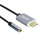 LinQ Adaptateur Audio USB vers Jack 3.5mm Fonction audio et micro U3530  Gris