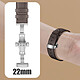 Avizar Bracelet pour Galaxy Watch 5 / 5 Pro / 4 Cuir véritable Boucle Papillon  marron pas cher