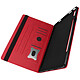 Avizar Étui pour Lenovo Tab P12 Pro Clapet Porte-cartes Fonction Support Vidéo rouge Etui folio Rouge en Eco-cuir, Lenovo Tab P12 Pro
