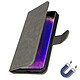 Avizar Étui pour Oppo Find X5 Pro Clapet Portefeuille Support Vidéo  Gris Étui violet de la série Chesterfield spécialement conçu pour Oppo Find X5 Pro