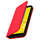 Avizar Etui Samsung Galaxy J6 Housse folio Porte-carte Fonction Support - Rouge Étui Folio spécialement conçu pour Galaxy J6