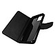 Avizar Étui pour Samsung Galaxy A13 Simili Cuir Portefeuille Fonction Support Vidéo Noir Etui folio Noir en Eco-cuir, Vivo Y01