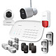 DAEWOO DASA663AM Daewoo Pack Alarme SA663AM WiFi, contrôle à Distance, adapté aux Animaux, caméra Autonome intérieure & extérieure W502, caméra intérieure et sirène extérieure
