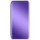 Avizar Housse Xiaomi Redmi Note 10 Pro Clapet translucide Miroir Support Vidéo violet Housse à clapet clear view spécialement conçue pour Xiaomi Redmi Note 10 Pro