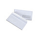 PERGAMY Boite de 500 enveloppes DL 110X220mm blanc 75g à fenêtre de 45x100 auto-adhésive Enveloppe