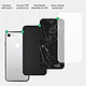 Acheter Evetane Coque iPhone 7/8/ iPhone SE 2020/ 2022 Coque Soft Touch Glossy Marbre noir Design