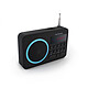 Metronic 477203 - Radio portable FM MP3 avec ports USB/micro SD - noir et bleu · Reconditionné Radio portable FM MP3 avec ports USB/micro SD - noir et bleu