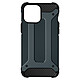 Avizar Coque pour iPhone 13 Design Relief Bi-matière Anti-chute Defender II Bleu Coque Bleu en Polycarbonate, iPhone 13
