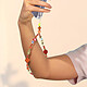 Acheter Avizar Bracelet pour Téléphone 30cm Perles Corail Croix Coeur Perle Nacrée + Dragonne