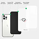 Acheter LaCoqueFrançaise Coque iPhone 12 Pro Max Coque Soft Touch Glossy Coeur Noir Amour Design