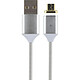 BigBen Connected Câble magnétique USB/micro USB Gris La longueur du câble est 1 mètre.