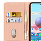Avizar Étui Xiaomi Redmi Note 10 / 10s avec Porte-carte Fonction Support rose champagne pas cher