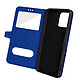 Avizar Housse iPhone 13 avec Double Fenêtre Support Vidéo bleu Étui noir spécialement conçu pour votre iPhone 13.