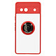 Avizar Coque pour Google Pixel 7a Bi-matière Bague Métallique Support Vidéo  Rouge - Coque anneau contour rouge, de la série Ringrip, conçue spécialement pour le Google Pixel 7a