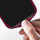 Avizar Coque pour iPhone 15 Pro Max Silicone Semi-rigide Finition Douce au Toucher Fine  Lie de vin pas cher