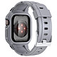 Avizar Bracelet pour Apple Watch Ultra 49mm Silicone Bumper Ajustable  Gris Bracelet Sport spécialement conçu pour votre Apple Watch Ultra 49mm