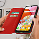 Avis Avizar Housse pour Samsung A14 5G et 4G Clapet Porte-carte Support Vidéo  Rouge