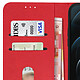 Avizar Étui pour Apple iPhone 12 Pro Max Clapet Portefeuille Support Vidéo  Rouge pas cher