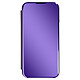 Avizar Étui Clear View iPhone 13 Mini avec Clapet Miroir Support Vidéo violet - Étui spécialement conçu pour votre iPhone 13 Mini
