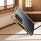 Forcell Coque pour Samsung Z Fold 4 Intégrale Rigide Dos Transparent Bord Rose Gold Chromé pas cher