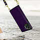 Acheter Avizar Coque Cordon iPhone 11 Pro Max Porte-cartes Support Vidéo Lanière violet foncé