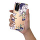 LaCoqueFrançaise Coque Huawei P40 silicone transparente Motif Pivoines Violettes ultra resistant pas cher