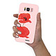 Evetane Coque Samsung Galaxy S8 Silicone Liquide Douce rose pâle Coquelicot pas cher