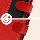 Avizar Étui pour Motorola Moto E13 Clapet Portefeuille Support Vidéo  Rouge pas cher