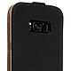 Avizar Housse Clapet Vertical Cuir Samsung Galaxy S8 Plus - Protection intégrale noir pas cher