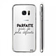 Evetane Coque Samsung Galaxy S7 Edge 360 intégrale transparente Motif Parfaite Avec De Jolis Défauts Tendance pas cher