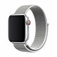 Devia Bracelet pour Apple Watch 42/44/45/49mm en Nylon Blanc - Fabriqué en nylon tissé à double épaisseur