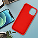 Avizar Coque Apple iPhone 12 Pro Max Semirigide Finition Soft Touch Compatible QI rouge pas cher
