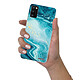 Evetane Coque Samsung Galaxy A41 360 intégrale transparente Motif Bleu Nacré Marbre Tendance pas cher