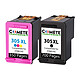 COMETE - 305XL - 2 Cartouches compatibles HP 305 XL - Noir/Couleur - Marque française 2 Cartouches compatibles HP 305 XL 305XL - 1 Noir + 1 Couleurs