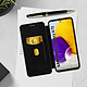 Acheter Avizar Housse Samsung Galaxy A72 Clapet Porte-carte Dragonne Effet Carbone noir