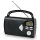 Metronic 477205 - Radio portable AM/FM avec fonction réveil - noir Radio portable AM/FM avec fonction réveil - noir