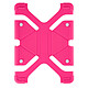 Avizar Coque pour tablette 8.9 à 12 pouces Universel Silicone Gel Bumper Fonction support  rose Coque antichoc universelle rose, compatible avec votre Tablette quel qu'il soit