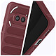 Avizar Coque pour Nothing Phone 2a Antichoc Silicone Motif texturé 3D Bordeaux pas cher