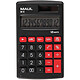MAUL Calculatrice Poche M12 Pile et Solaire 12 chiffres 69x115mm Noir Calculatrice de poche