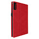 Avizar Étui pour Xiaomi Redmi Pad SE Portefeuille Multi-compartiment Support Vidéo  rouge