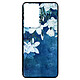 Avizar Coque Samsung Galaxy S21 Ultra en Silicone gel Imprimé fleurs Bleu et blanc Coque de protection à motifs fleurs conçue pour Samsung Galaxy S21 Ultra