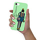 LaCoqueFrançaise Coque iPhone 7/8 Silicone Liquide Douce vert pâle Working girl pas cher
