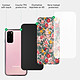 Acheter LaCoqueFrançaise Coque Samsung Galaxy S20 Coque Soft Touch Glossy Fleurs Beige et Rose Design
