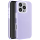 Avizar Coque pour iPhone 16 Pro Max Silicone Intérieur Doux Bord Surélevé Violet Clair - Matière en silicone conçue pour absorber les chocs et protéger votre téléphone des chutes et impacts