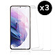 Evetane Lot de 3 Vitres Samsung Galaxy S21+ 5G en verre trempé transparente Motif Lot de 3 Vitres Samsung Galaxy S21+ 5G en verre trempé transparente